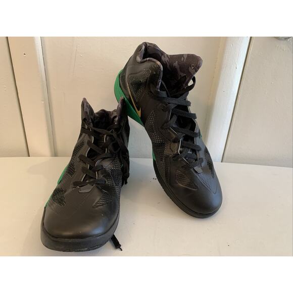 Nike Zoom HyperFuse 487424-001 PE Rondo Celtics Sz 11.5 Black/Clover Green - Picture 1 of 12